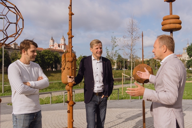 Iš kairės: Rafal Piesliak, Remigijus Šimašius, Irmantas Norkus