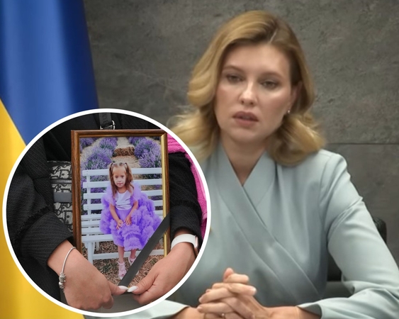 O. Zelenska apsipylė ašaromis: prabilo apie kare žuvusią 4-metę (vaizdo įrašas)