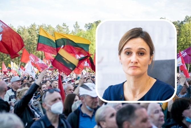 V. Čmilytė-Nielsen sako neturinti informacijos apie galimas riaušes rugsėjo 10-ąją