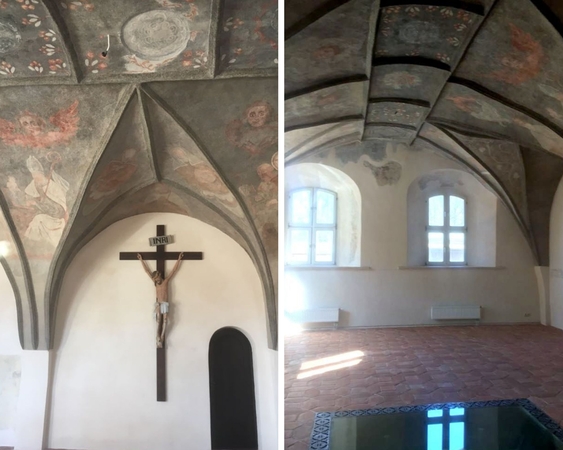Baigta restauruoti unikali Kauno bernardinų vienuolyno sienų tapyba