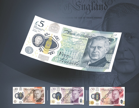 Neskuba: banknotai su naujojo karaliaus atvaizdu apyvartoje pasirodys kitų metų viduryje.
