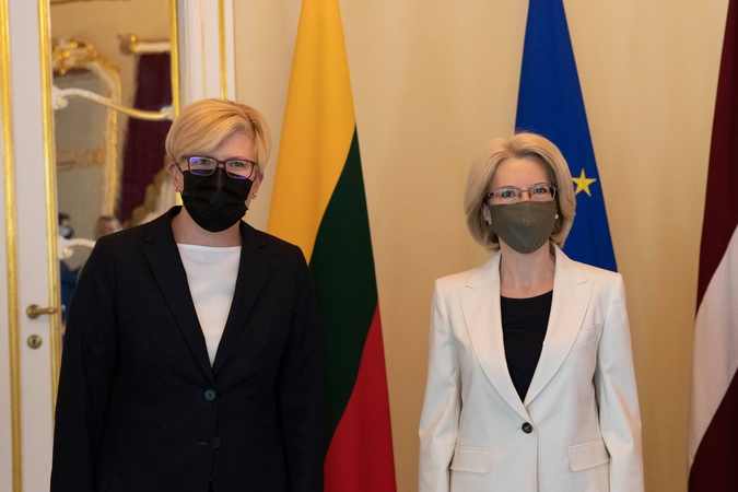 Lietuvos premjerė Ingrida Šimonytė viešėjo Latvijoje