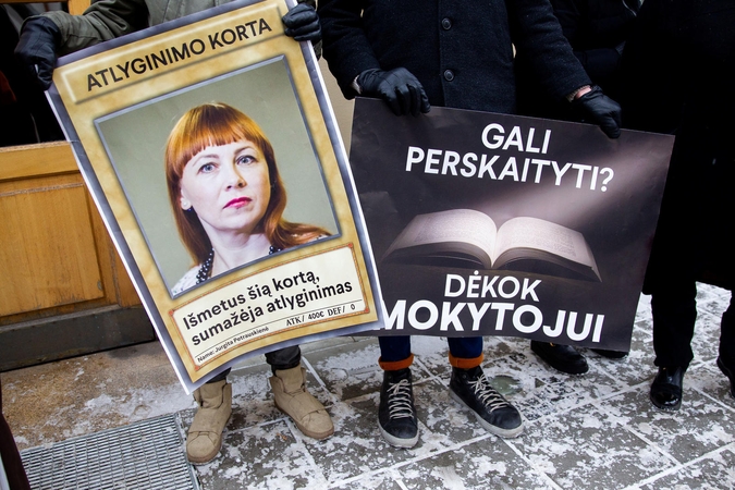 Dėl mokytojų streiko kreipėsi į S. Skvernelį: premjere, privalote įsikišti