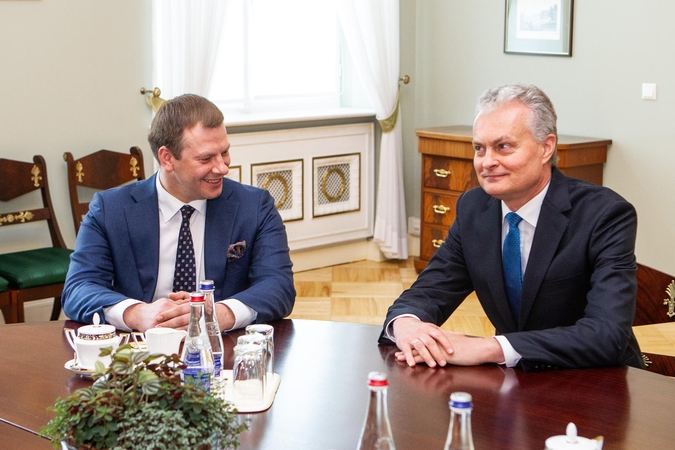 G. Nausėda ir V. Šapoka aptarė, kaip pasiekti proveržį gerovės valstybės link