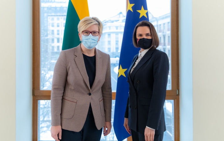 I. Šimonytė ir S. Cichanouskaja aptarė Lietuvos paramą Baltarusijos opozicijai