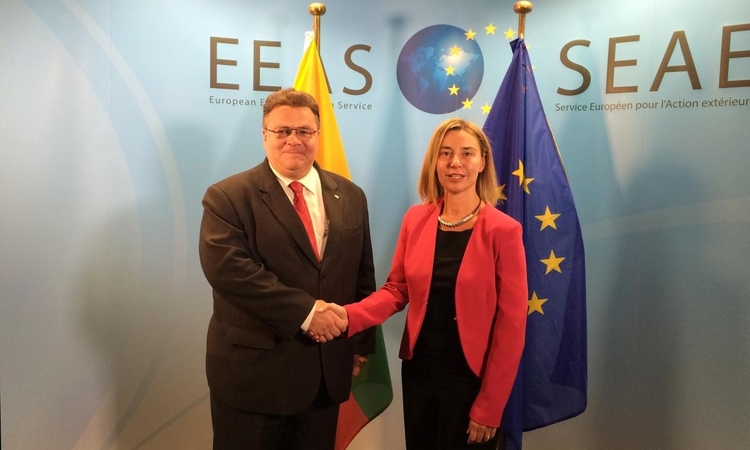 L. Linkevičius prašė F. Mogherini spausti Baltarusiją dėl AE