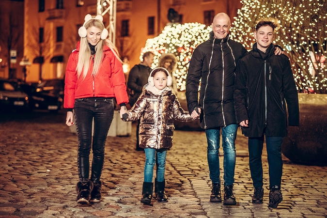 Klaipėdiečio kalėdine staigmena šeimai gali pasigrožėti visa Lietuva