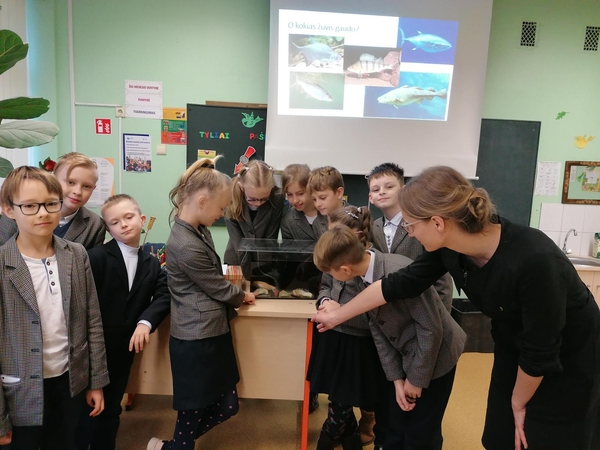 Moksleiviai supažindinami su akvakultūra
