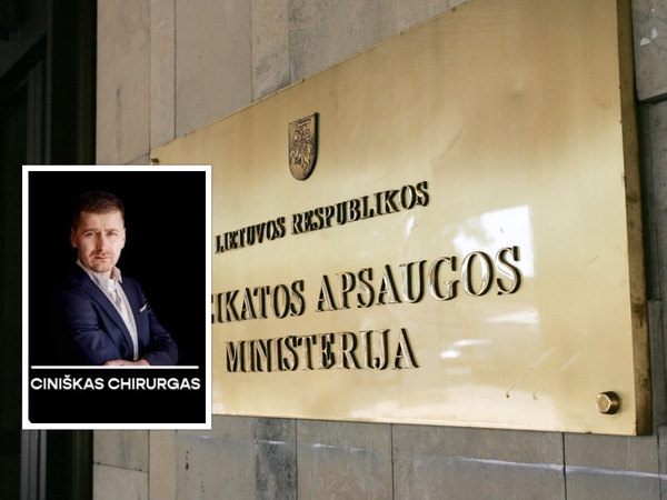 SAM už ministro konsultanto Ciniško chirurgo pasirodymą laidoje nepagailėjo 12 tūkst. eurų