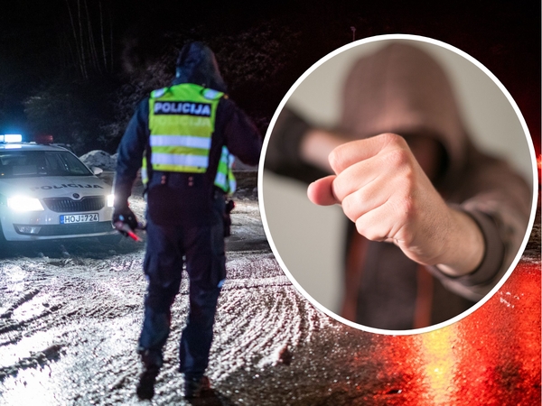 Nuo alkoholio stipriai apsvaigęs vyras puolė policininką