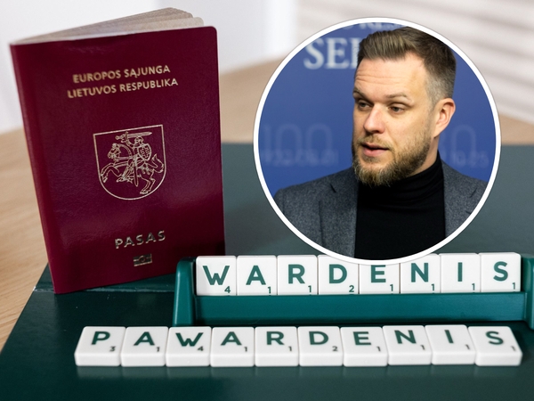 G. Landsbergis: žmonės turi teisę rašyti savo vardus taip, kaip jų tėvai juos vadina
