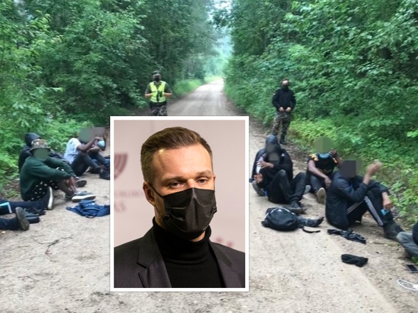 G. Landsbergis įspėja plūstančius migrantus: tapote nusikaltimo bendrininkais
