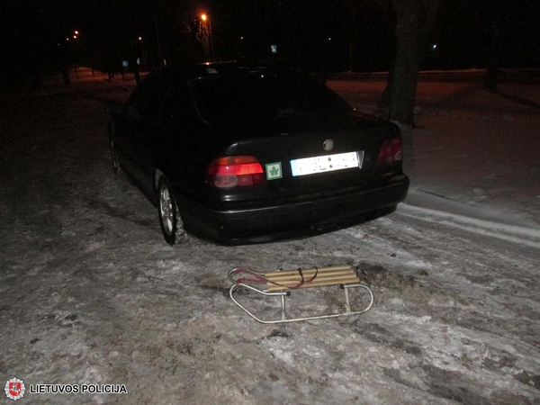 Sulaukę sniego siautėja kelių chuliganai