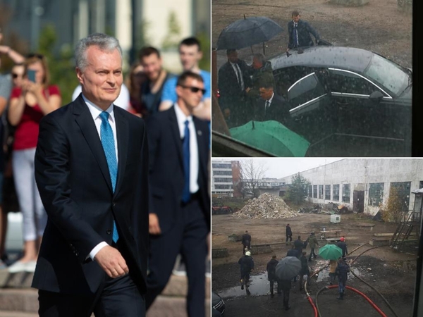 Į Alytaus gaisravietę atvyko pats G. Nausėda: sako, pamoka bus išmokta