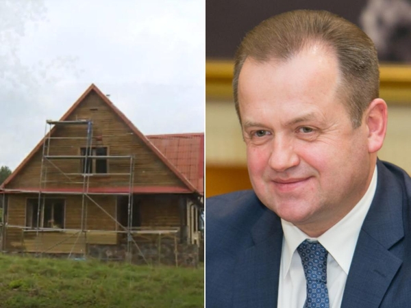 Seimo nario A. Skardžiaus sodybą prie ežero remontuoja nelegalūs darbininkai?