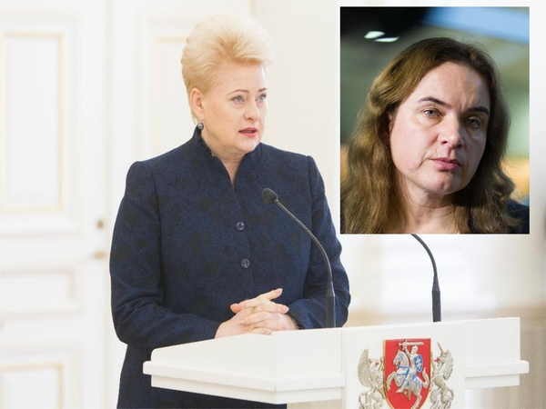 Prezidentė: ministrės M. Vainiutės kompetencija kelia abejonių