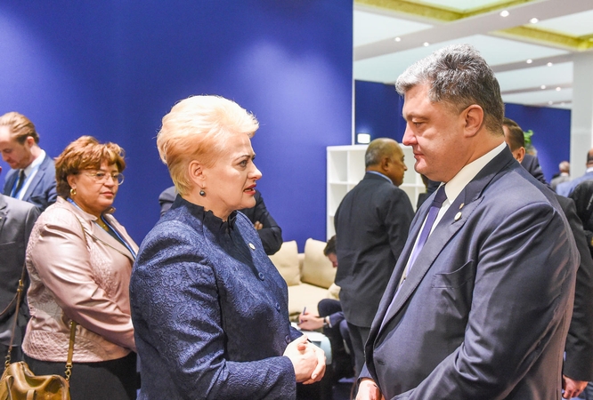 Lietuvoje šią savaitę viešės Ukrainos prezidentas