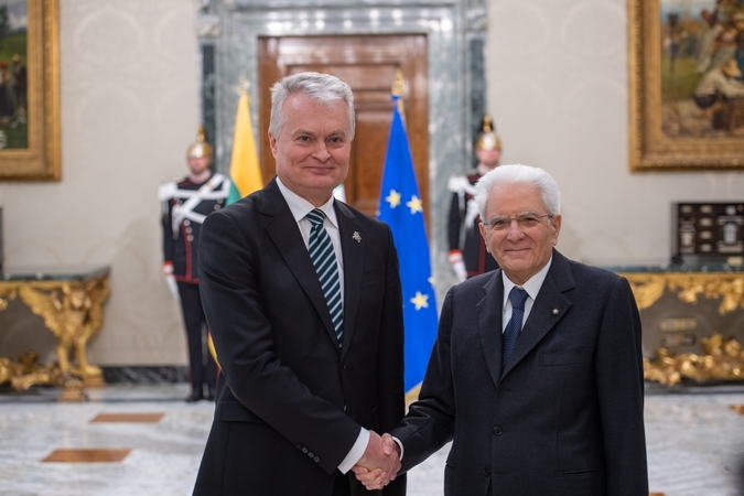 G. Nausėda susitiko su Italijos vadovais: sako matantis didelius Ukrainos draugus