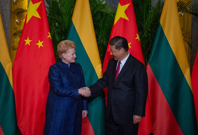 D. Grybauskaitė tikisi, kad susitikimas su Kinijos vadovu atvers rinkas Lietuvai