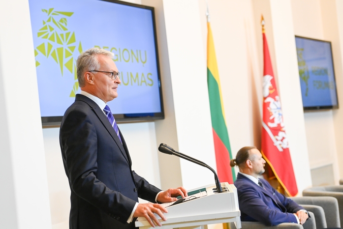 Prezidentas Regionų forume: Lietuvos sėkmės matas – tolygus augimas