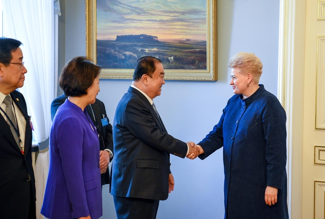 D. Grybauskaitė: Korėja atliko išskirtinį vaidmenį Lietuvai