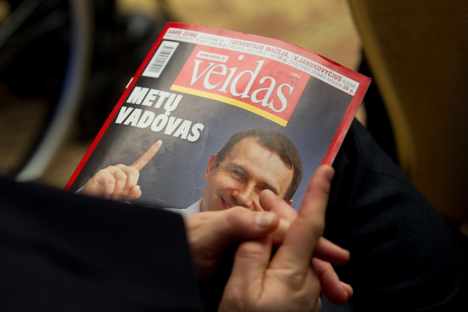 Stabdomas savaitraščio „Veidas“ spausdinimas