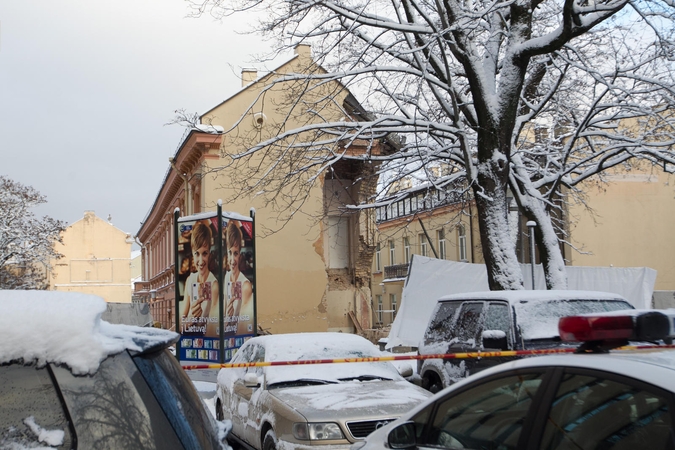 Nustatyta, dėl ko sausį Vilniuje įgriuvo pastatas