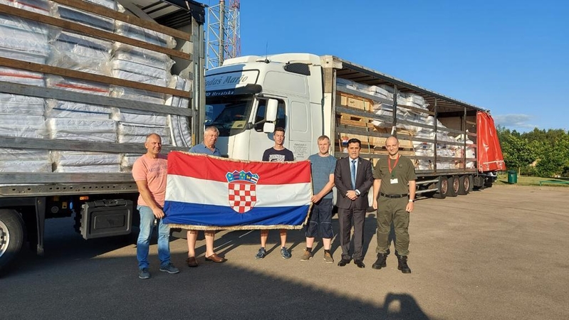 Pagalbos ranką tiesia kroatai – Lietuvą pasiekė humanitarinė siunta