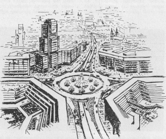 Konstitucijos pr. ir Kalvarijų gatvė, Vilnius 1977 metai