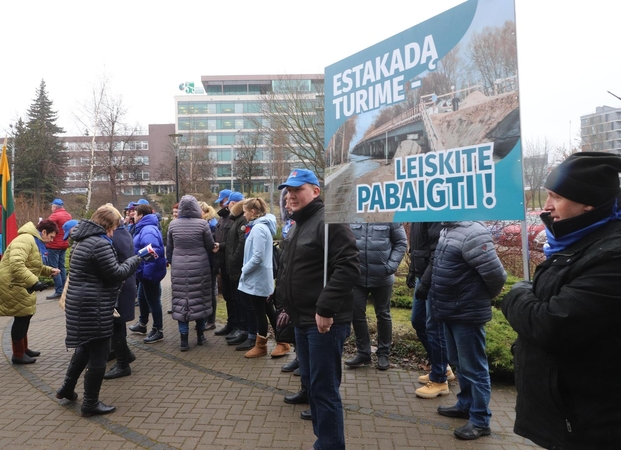 D. Vilytė ramino rusniškius: estakados statybų nenutrauktų joks teismas
