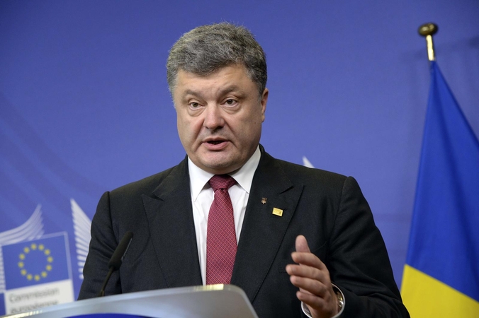 P. Porošenka: niekas neprivers Ukrainos išsukti iš europinio kelio