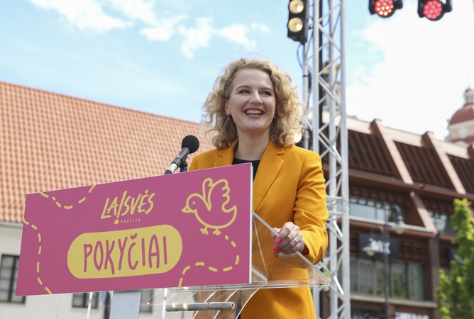 Laisvės partijos pirmininke perrinkta A. Armonaitė