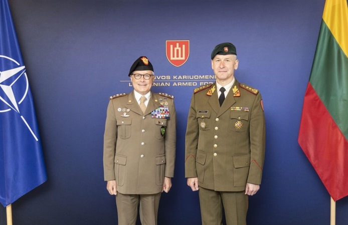 Lietuvoje lankosi NATO Jungtinės pajėgų vadavietės Brunsume vadas