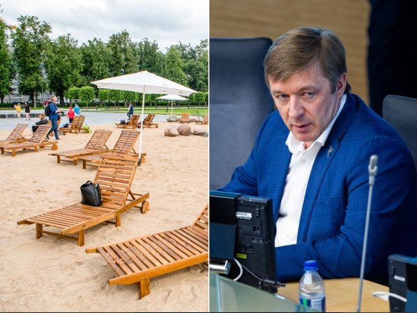 R. Karbauskis: geriau būtų pripylę smėlio į neveikiantį fontaną prie Seimo