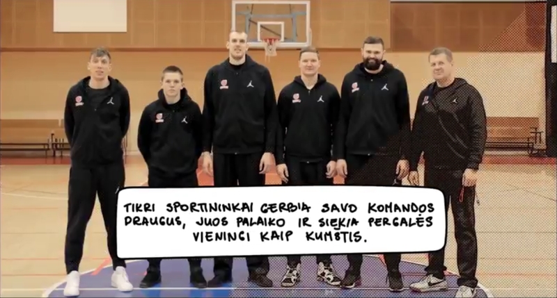 Lietuvos krepšininkai kviečia sportuoti be patyčių