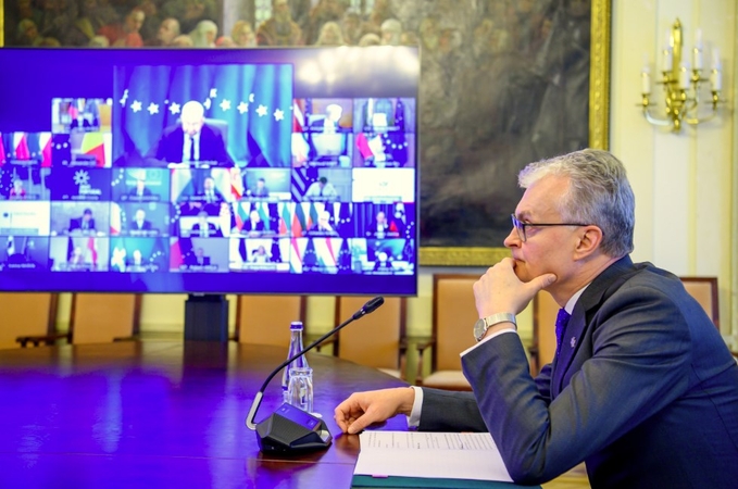 G. Nausėda dalyvaus EVT: spręs klausimus dėl vakcinų tiekimo