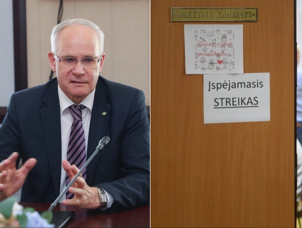 Ministras žada atsistatydinti, jei nepavyks susitarti su mokytojais