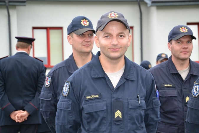 Geriausias Lietuvos ugniagesys gelbėtojas – šiaulietis R. Balčiūnas