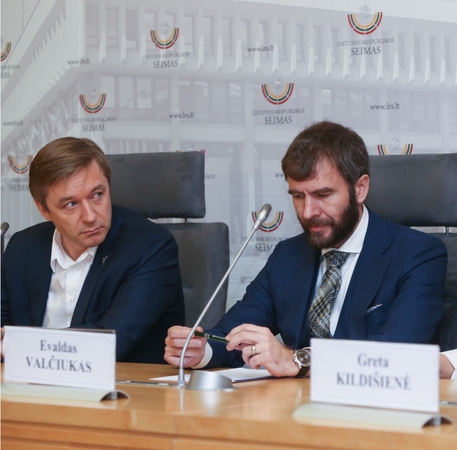 Ramūnas Karbauskis ir advokatas Evaldas Valčiukas