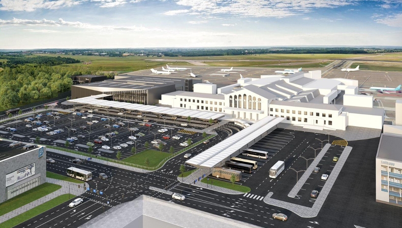 Vilniaus oro uoste – didieji pokyčiai: statys naują išvykimo terminalą