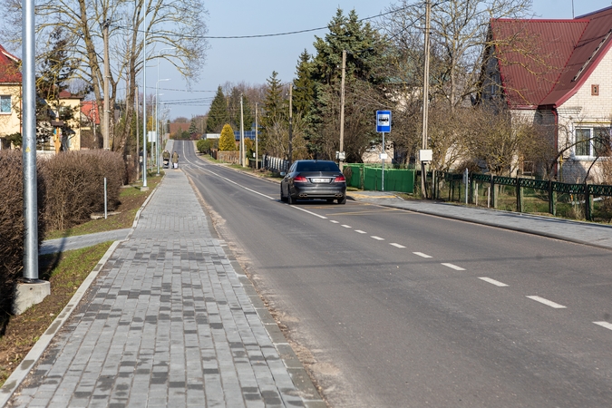 Vaizdas: taip dabar atrodo Kaštonų gatvė Giraitės kaime.