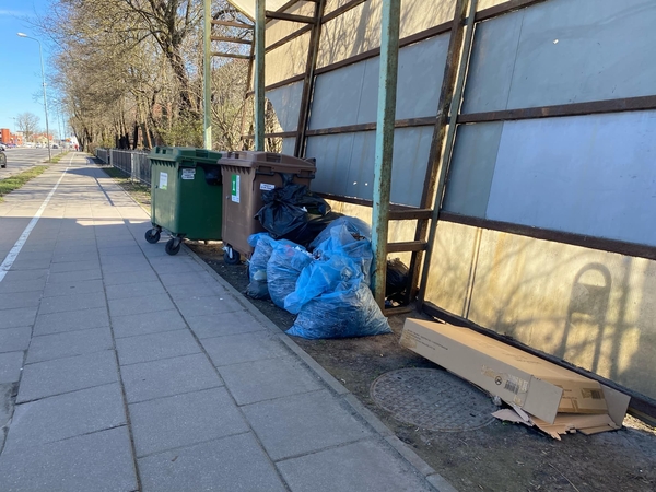 Problema: nepaisant daugybės atliekų konteinerių mieste, kai kurie žmonės nepajėgia šiukšlių įmesti į tam skirtą vietą, o palieka šalia.