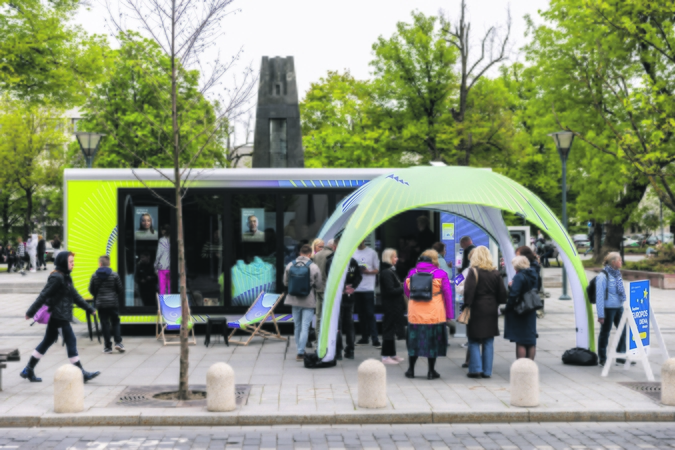 Sudomino: vėžio konsultacijų kabinetas ant ratų jau pabuvojo Vilniuje, netrukus jis atriedės į Klaipėdą, Kauną ir kitus miestus.