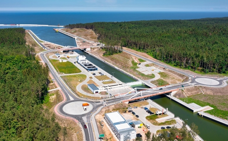 Precedentas: šio statinio kaina Lenkijoje išaugo nuo 880 mln. iki 2 mlrd. zlotų ir tai tapo pretekstu reikšti įtarimus buvusiam jūrų ir vidaus vandenų laivybos ministrui.
