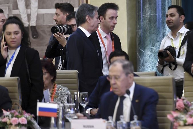 A. Blinkenas pirmą kartą nuo karo pradžios susitiko su Rusijos diplomatijos vadovu