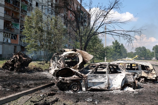Rusų kariams apšaudžius Charkivo sritį sužeisti 38 žmonės 