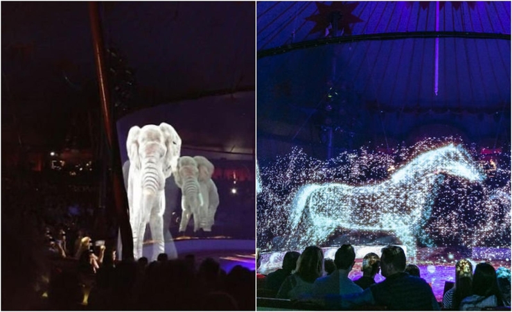 Vokietijos cirkas laužo nusistovėjusias normas: vietoj gyvūnų naudoja hologramas