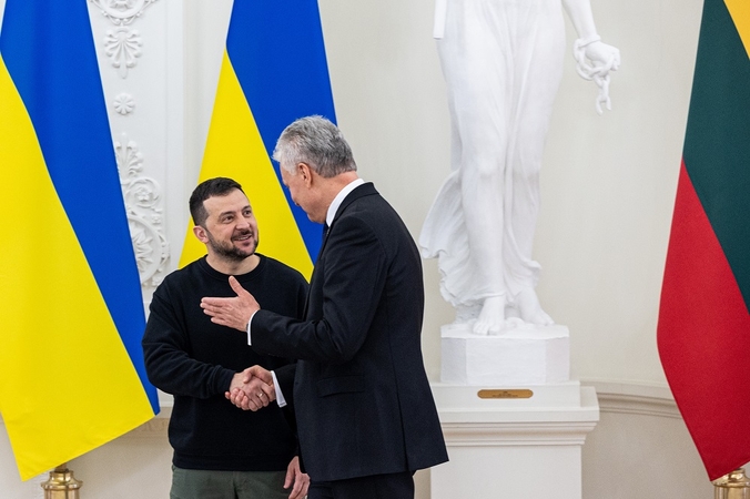 Volodymyras Zelenskis ir Gitanas Nausėda