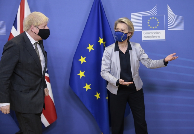 Borisas Johnsonas ir Ursula von der Leyen
