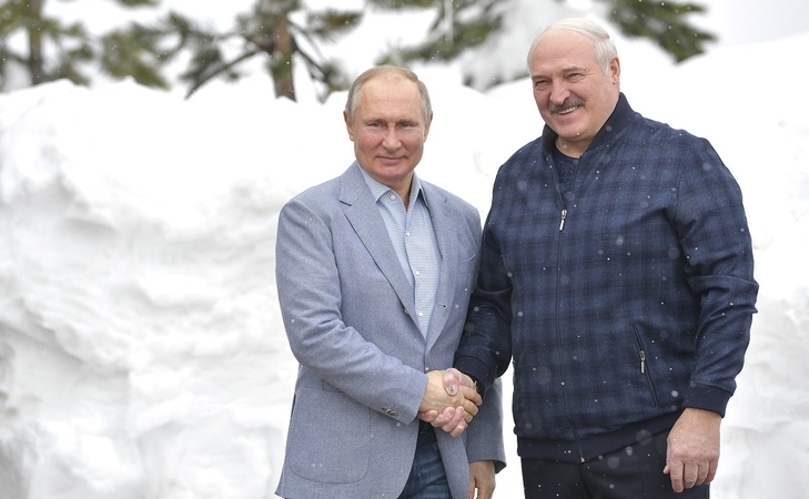 Vladimiras Putinas ir Aliaksandras Lukašenka